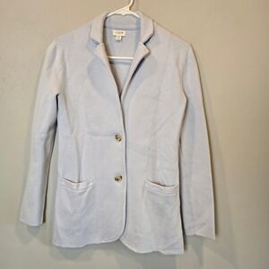 J Crew Sweater Blazer Womens Extra Small XS Light Blue
